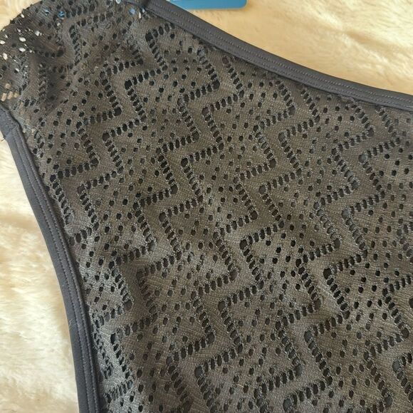 Cupshe Black Cutout High Waisted Bikini Bottoms Size: L NWOT - Picture 3 of 5